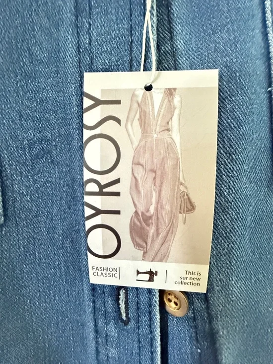 NWT Oyrosy Jean Button Up - Picture 3 of 4